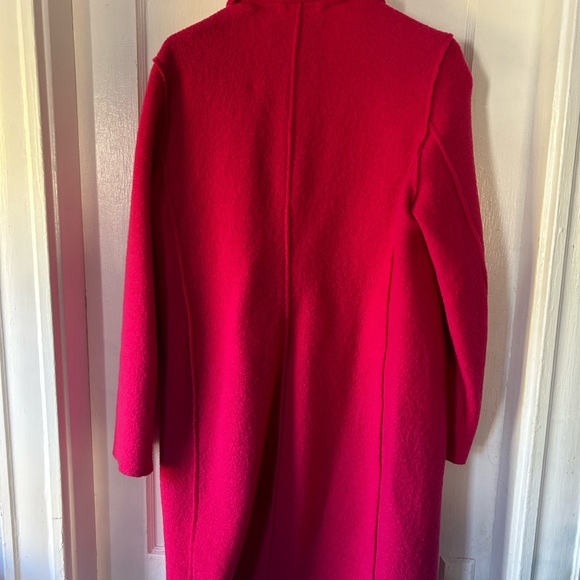 Bright Pink J. Crew Daphne Top Coat Size 8 - Picture 5 of 6